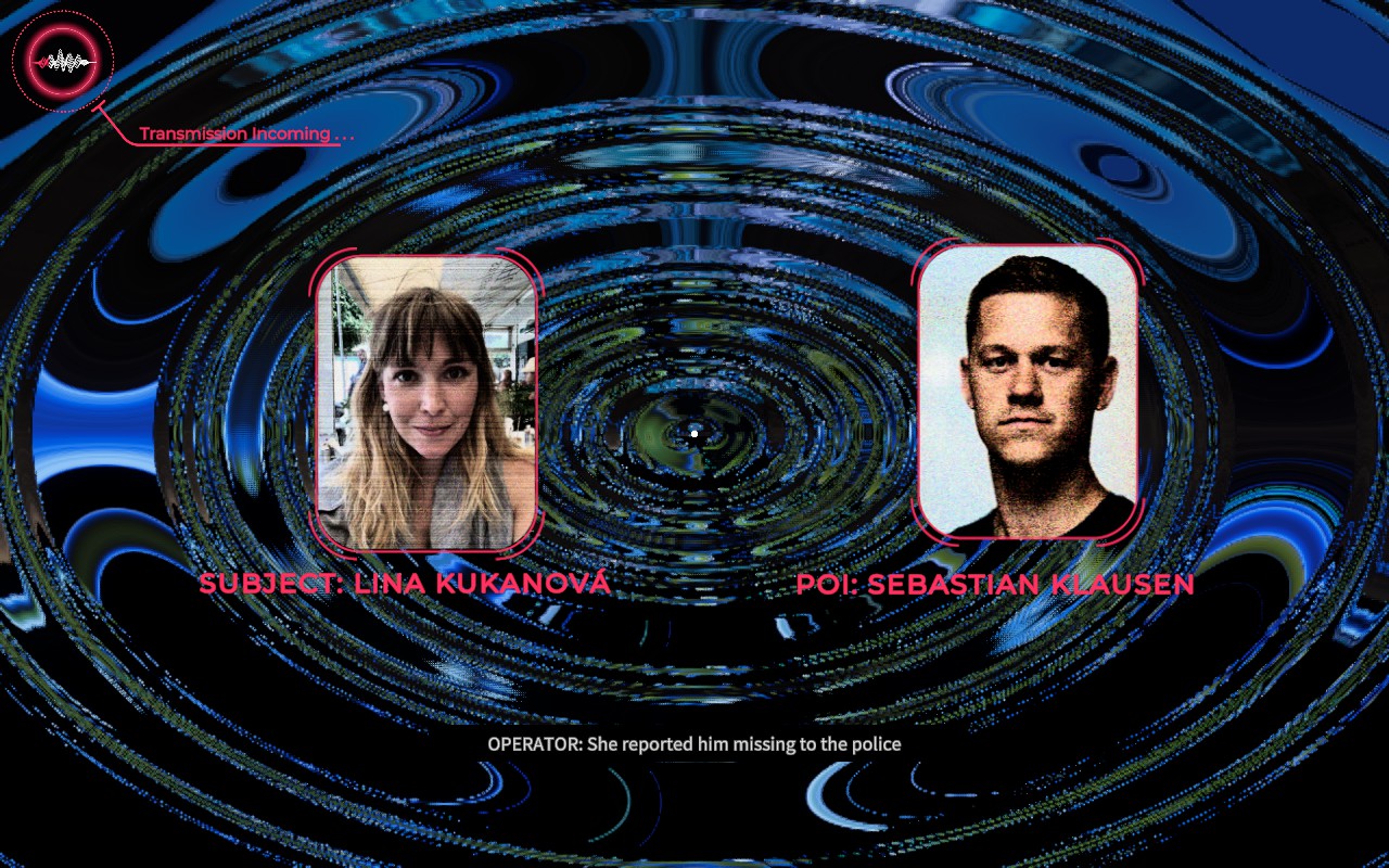 Portrait of a woman described as "Subject: Lina Kukanova". Portrait of a man described as "POI: Sebastian Klausen".