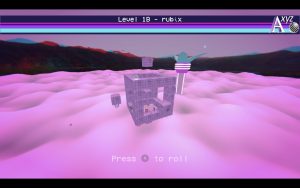 An overview of the level "1B - rubix". It shows a 3 dimensional level that forms a cube.