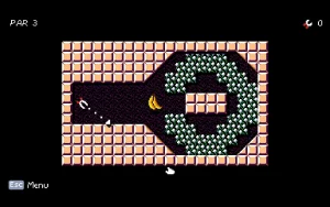 A level of the game with one trimmer and one banana.