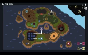 The world map of the game. 