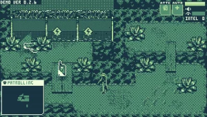 A wild area with a gun and walkie-talkie on the ground. 