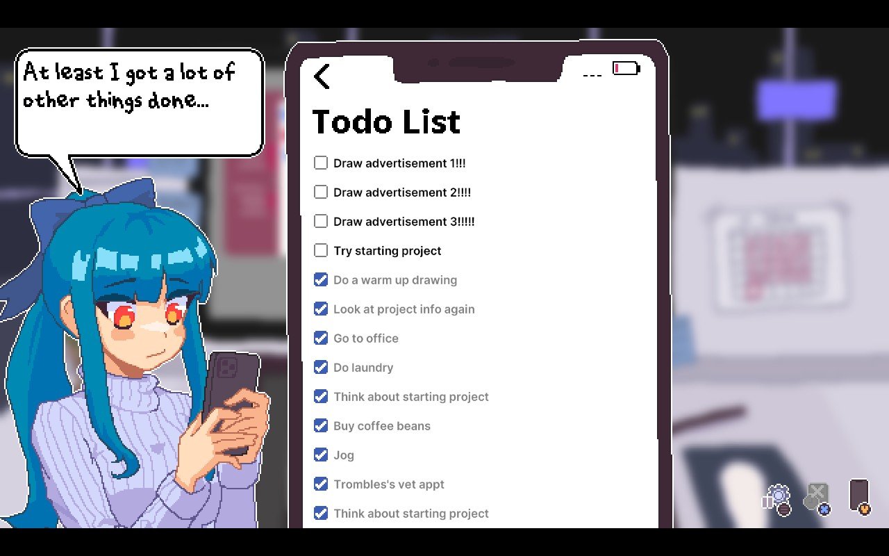 A woman with a close up of her to-do list on ther phone